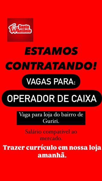 VAGAS DE EMPREGO